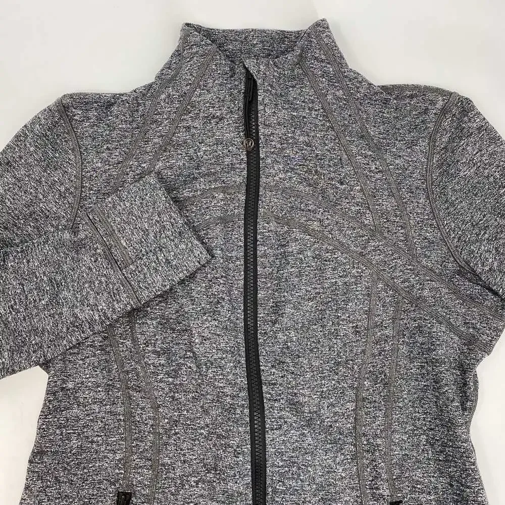 Lululemon Gray Heathered Define Zip-Up Jacket | Women’s Size 12 Regular